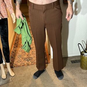 Men’s 1970s brown slacks